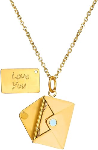 FORTIVUS™   - ENVELOPE LOVE LETTER PENDANT NECKLACE