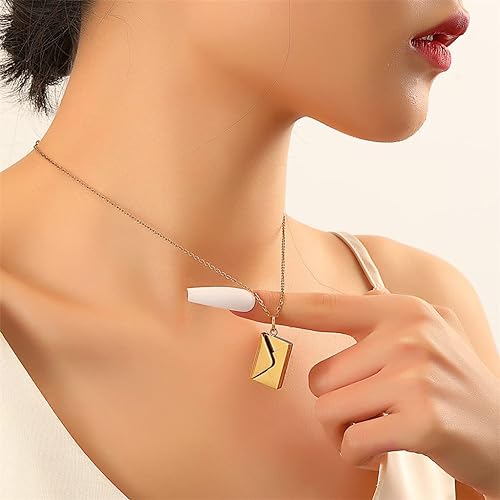 FORTIVUS™   - ENVELOPE LOVE LETTER PENDANT NECKLACE