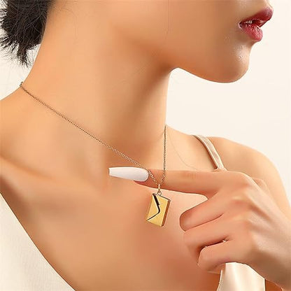 FORTIVUS™   - ENVELOPE LOVE LETTER PENDANT NECKLACE