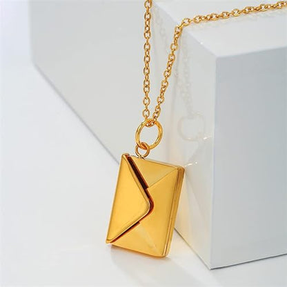FORTIVUS™   - ENVELOPE LOVE LETTER PENDANT NECKLACE